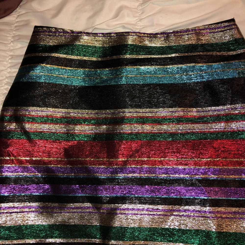 Trina Turk metallic skirt